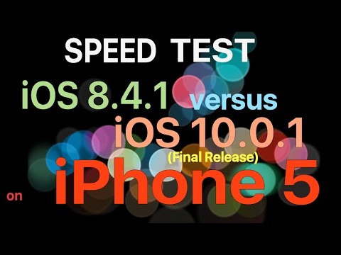 iPhone 5 : iOS 8.4.1 vs iOS 10 Speed / Performance test