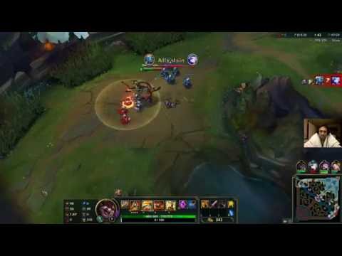 Kled vs. Fizz League of Legends 6.16  Rough lane phase but things change mid game