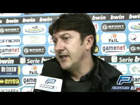 91° Pescara-Grosseto 1-2: il Presidente Sebastiani e Damiano Zanon