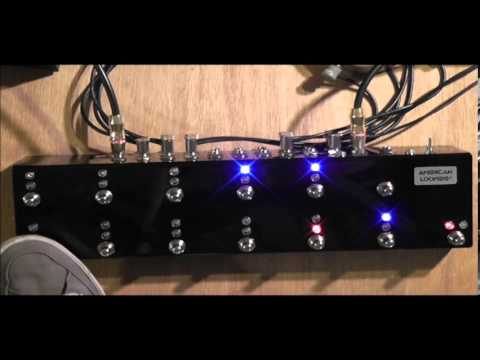 11 Loop Click-Less Programmable True Bypass Looper Made in USA with Relay Switches