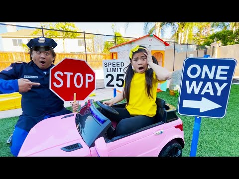 Emma Pretend Play Driving Ride On Car Toy & Learning Traffic Safety