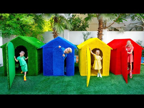 Five Kids Four Colors Playhouses Challenge