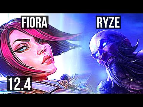 FIORA vs RYZE (TOP) (DEFEAT) | Rank 5 Fiora, 8 solo kills, 800+ games | EUW Challenger | 12.4