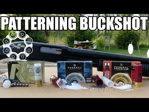 Patterning 00 Buckshot part 2 - Non Buffered vs Buffered With Shot Cup Wad vs FLITECONTROL