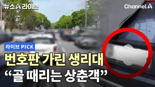 번호판 가린 생리대 골 때리는 상춘객 #뉴스A라이브 #채널A