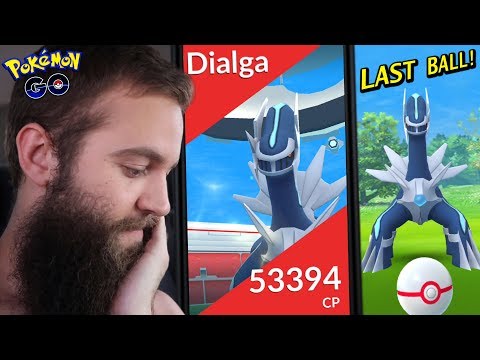 DAY ONE DIALGA RAIDS! (FEAT. DANCING DIALGA.. WHAT??) - POKEMON GO GEN 4 LEGENDARY BOSS