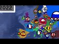Europe History Every Year Using Google Earth Countryballs