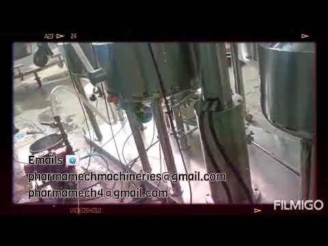 Ointment or cream or lotion manufacturing plant, automation ...