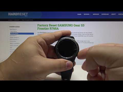 Factory Reset SAMSUNG Gear S3 Frontier - Wipe Data / Erase Storage