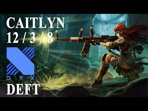 DRX Deft CAITLYN vs LUCIAN | ADC | Challenger | Korea | 12/3/8 (KDA)