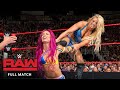 FULL MATCH Charlotte Flair Vs Sasha Banks Women S Title Match Raw July 25 2016