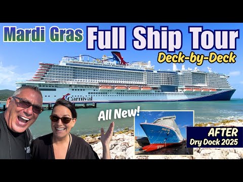 Carnival Mardi Gras Full Ship Tour 2025 with NEW Updates from Dry Dock!