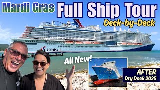 Carnival Mardi Gras Full Ship Tour 2025 with NEW Updates from Dry Dock!