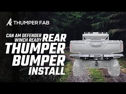 Can Am Defender Winch Ready Rear Thumper Bumper Install
