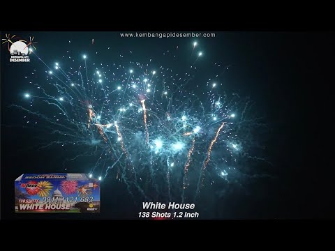  Kembang Api Cake TOP1384 White House 138 Shots1.2 Inch Cake Fireworks Indonesia