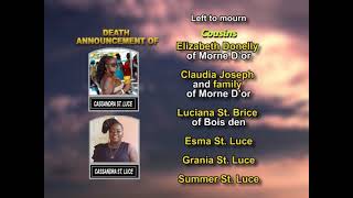 Cassandra St  Luce ~ Long Obituary