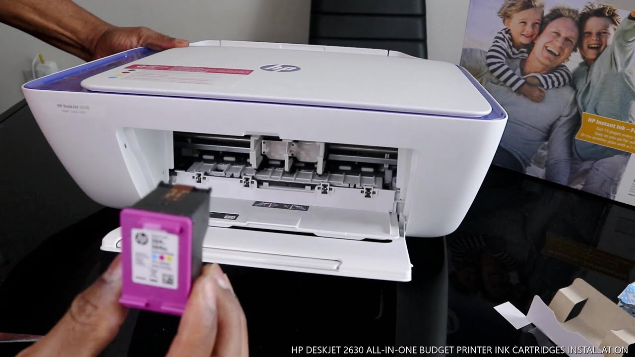 HP DESKJET 2630 ALL- IN - ONE BUDGET PRINTER INK CARTRIDGES INSTALLATION