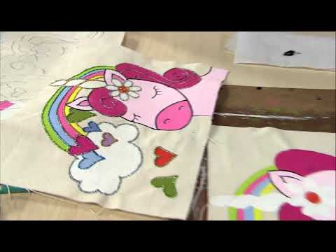 Maleta com pintura de Unicórnio - Rose Nascimento - 02/03/2018