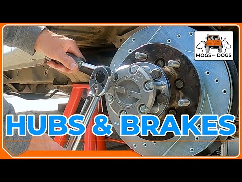 How to replace Mitsubishi Montero Gen 2.5 FRONT hub locks, brake pads, rotors, and bearings