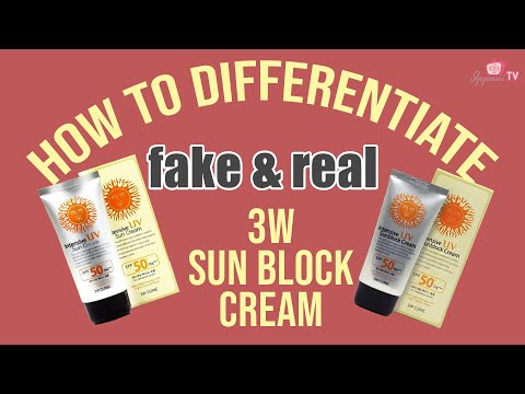 , title : 'Real vs Fake 3w Sunblock Cream'