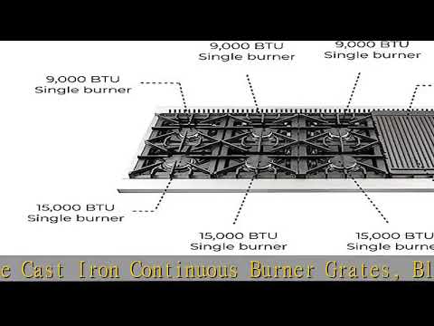 FORNO Galiano 48" Inch All Gas Double Oven Freestanding Gas Range with 8 Sealed Burners Cooktop 107