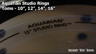 Video thumbnail for Aquarian Studio Rings - Toms (Aquarian Performance II Clear / Classic Clear) by Joseph "Stix" Davis