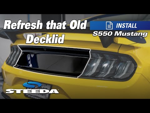 Replace Your S550 Mustang Decklid Panel | New Gloss Black Blank Panel