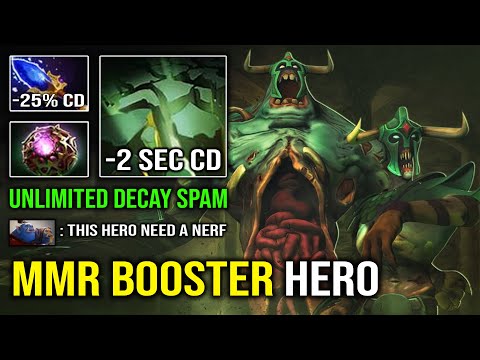 Boost Your MMR with this OP Hero | WTF Unlimited 2 Sec CD Decay Spam 15Min Scepter Undying Dota 2