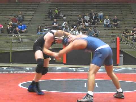 SA vs CER Wrestling Duel Meet 2010 - 165 Pounds: Eric Guetterman vs Cody Bollinger