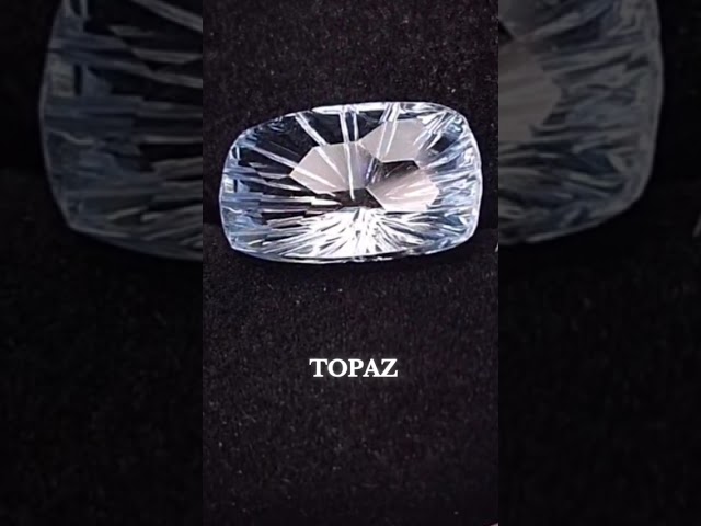 حجر توباز طبيعي مفحوص و موثق بشهادة مختبر