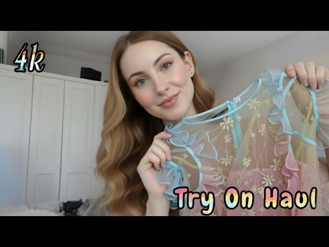Shein See-Through Clothes Try-On Haul | Bikini & Transparent Lingerie Fashion Trend 2025 (4K)