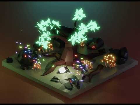 Blender Moths Animation - Glow scene