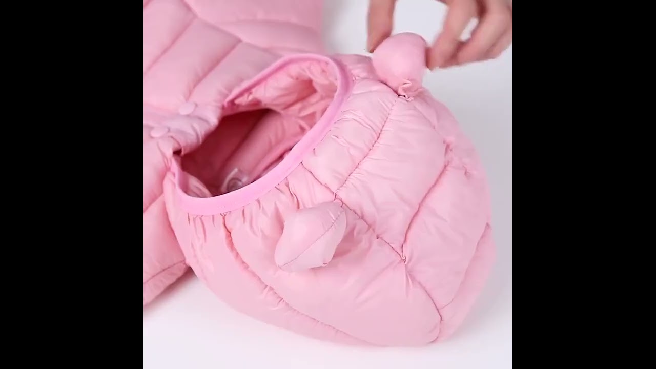 Casaco infantil com capuz de orelhas 1-4 anos feminino e masculino