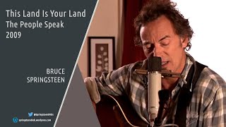 Bruce Springsteen | This Land Is Your Land - The People Speak - 2009