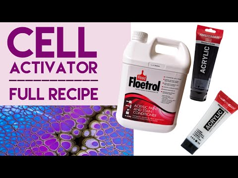 65. Shelee Art - Cell Activator Recipe - Aussie Floetrol - Blooms -  Acrylic Pouring