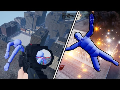 Euphoria Ragdoll and Gore Physics in HyperBox | Brutal Kills Big Compilation