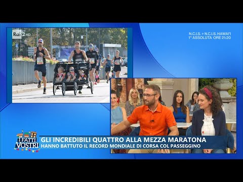 Gli incredibili quattro alla mezza maratona - I Fatti Vostri 13/10/2023
