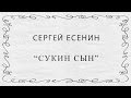 "Сукин сын" Сергей Есенин 