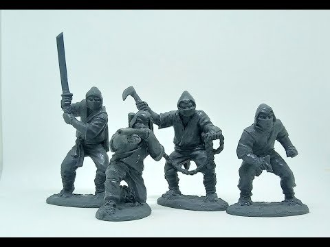 Ninja ! Plastic toy soldiers set