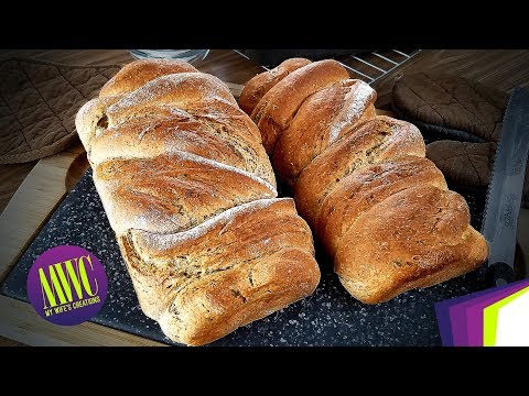 Pan Integral Festivo relleno de queso crema, ajo y especias