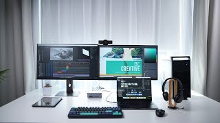 Dual-screen KVM Switch with Docks for Graphic Designers/Video Editors (iDock C10)