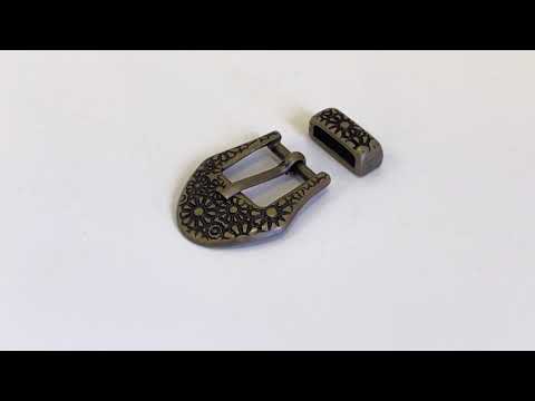 Пряжка PL3686/15 с шлёвкой OBR (Цвет: старая латунь)