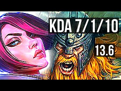FIORA vs OLAF (TOP) | 7/1/10, 600+ games, 800K mastery | KR Challenger | 13.6