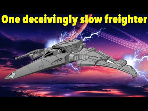The Helix-class light interceptor | it looked like a starfighter but it was actually a freighter