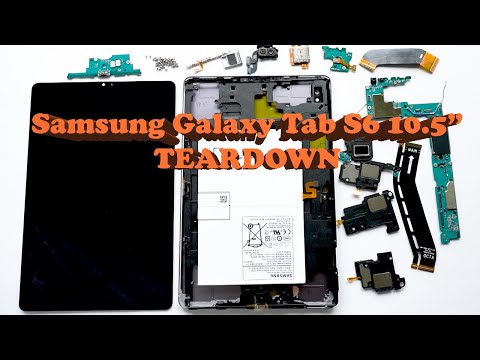 Samsung Galaxy Tab S6 SM-T860 SM-T865  10.5" Full Disassembly Teardown Guide.