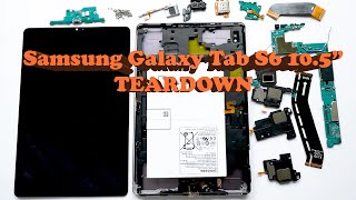Samsung Galaxy Tab S6 SM-T860 SM-T865  10.5" Full Disassembly Teardown Guide.