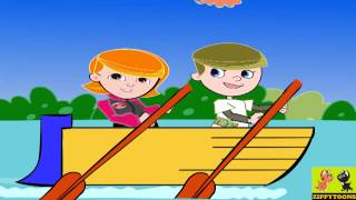 Row, Row, Row Your Boat..... If You See A Crocodile, Don't Forget To Scream! | Nursery Rhymes