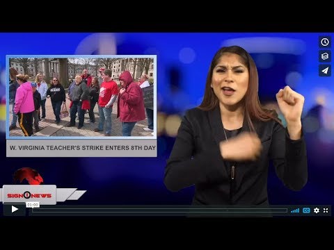 W. Virginia teacher's strike enters 8th day (ASL - 3.15.18)