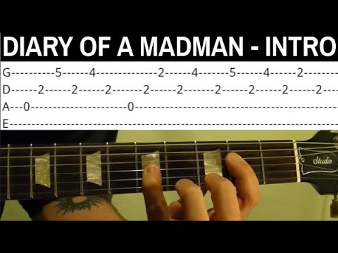 Diary of a Madman Intro - Randy Rhoads - Guitar Lesson With Tabs