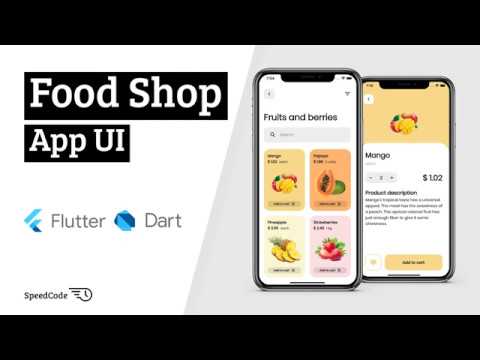 Food Shop App UI - Flutter UI - Speed Code